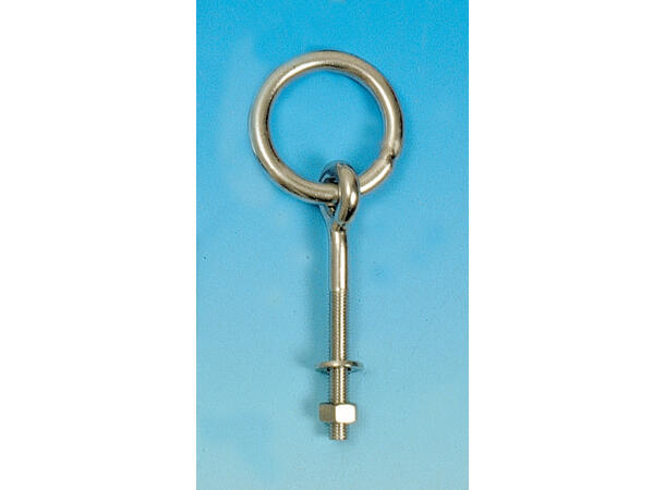 CAL Båtring mutter / løs ring Syrefast - 10x75 mm 